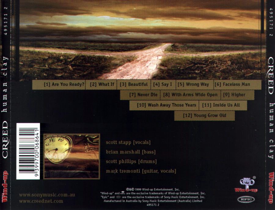 Creed  Human clay  back [AUS]